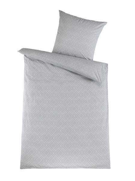 Renforc&eacute; Bettw&auml;sche 2tlg. - Squares-grau