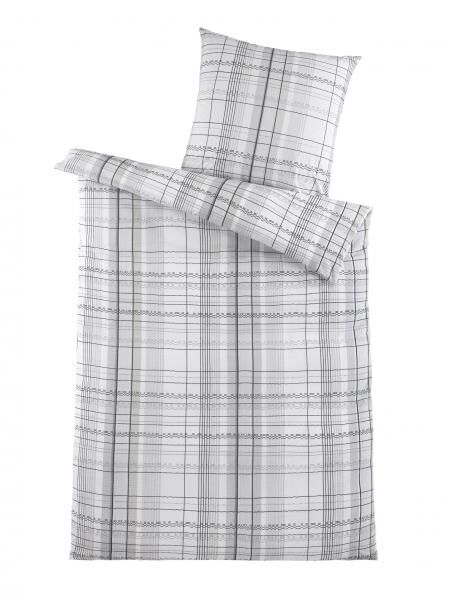 Seersucker Bettw&auml;sche 2tlg. - Kati-natur