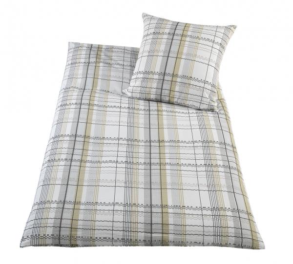 Seersucker Bettw&auml;sche 2tlg. - Kati-natur