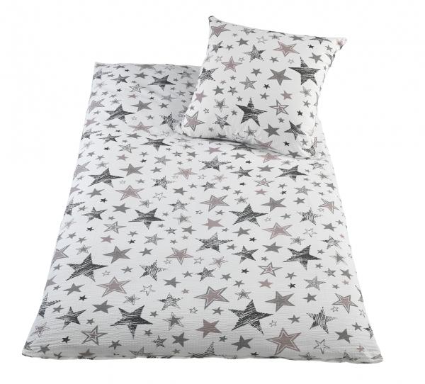 Seersucker Bettw&auml;sche 2tlg. - Luna