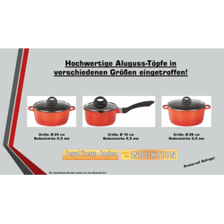 Aluguss Topf mit Deckel 24 cm