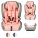 Blij`r Ivo plus pink/grey Autositz Kindersitz I-Size für Kinder zwischen 76-150 cm Körpergröße mit Seitenaufprallschutz