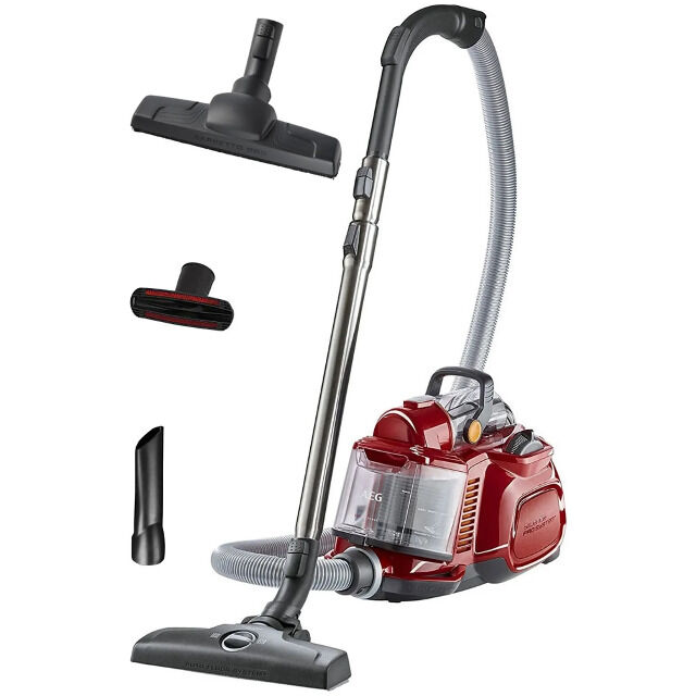 AEG LX7-2-FFP Zyklon Boden Staubsauger, beutellos, 9 m Aktionsradius, waschbarer E12-Filter, DustMagnet Kombidüse, Hartbodendüse