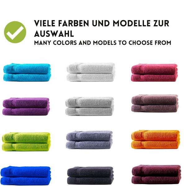 10er Set Waschhandschuhe Waschlappen 16x21 cm | 100% Baumwolle Frottier | Oeko-TEX® Standard 100 | Premium Qualität 500 g/m²