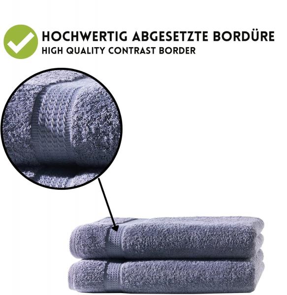 10er Set Waschhandschuhe Waschlappen 16x21 cm | 100% Baumwolle Frottier | Oeko-TEX® Standard 100 | Premium Qualität 500 g/m²