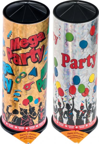 Mega Party Tischbomben Gold und Silber, 21 cm