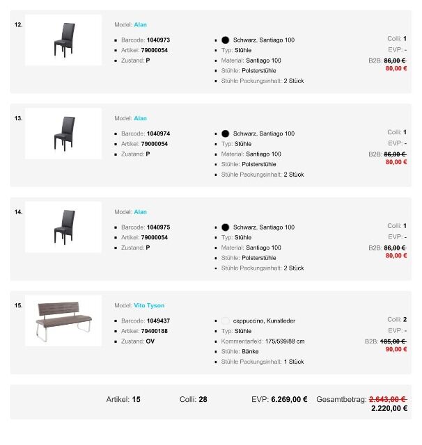 Möbel aller Art, Polstermöbel für Ferienwohnungen und Monteurwohnungen