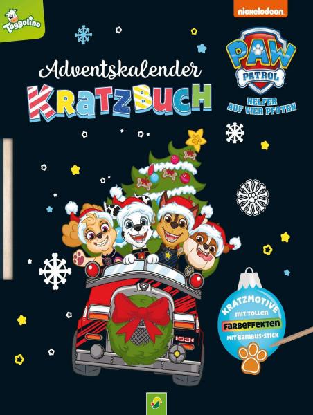 Paw Patrol - Adventskalender-Kratzbuch