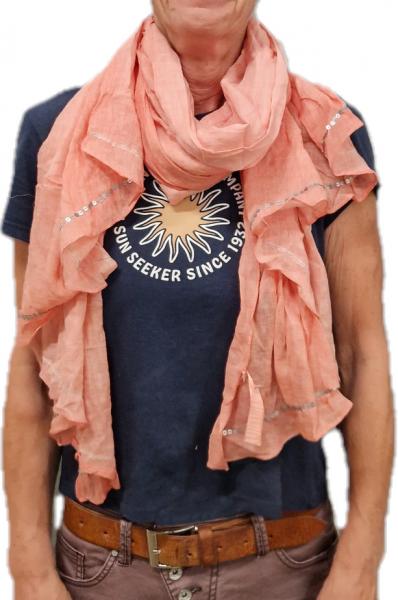 Halstuch ca. 80 x 145 cm apricot Schal Halsschmuck Accessiores