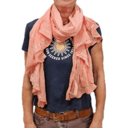 Halstuch ca. 80 x 145 cm apricot Schal Halsschmuck Accessiores