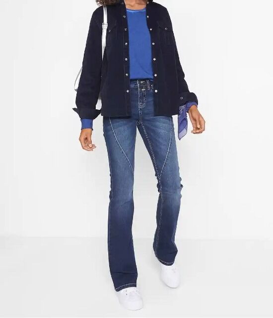 2.90 € pro Stück, Lagerbestand Damenjeans, geeignet für Frühlings-, Herbst- und Wintersaison, Textilien, Kleiderreste, Textil Restposten