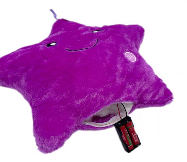 Leuchtkissen Stern Plüsch 35cm