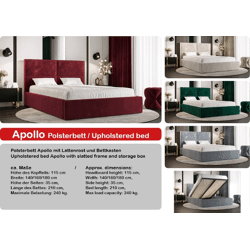 NEU auf Bestellung Polsterbetten verschiedene Modelle, Größen, Stoffe und Farben