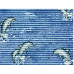 2-tlg. Badematten-Set DELPHINE, für Hänge- oder Stand-WC, Mindestbestellmenge nur 48 St.