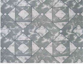 2-tlg. Badematten-Set GEOMETRIE, Vorleger für Hänge- oder Stand-WC, Mindestbestellmenge nur 48 St. 