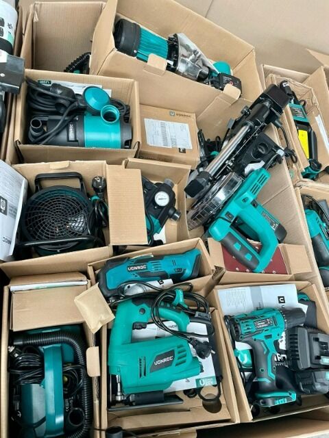 Vonroc Werkzeuge, Elektrowerkzeuge, nur Komplettabnahme, Ware NUR für Export ausserhalb der EU!!!