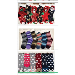 Damen Kuschel Thermo Winter Socken Mix Gr. 35-41 je 2,09 EUR