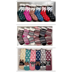 Damen Kuschel Thermo Winter Socken Mix Gr. 35-41 je 2,09 EUR