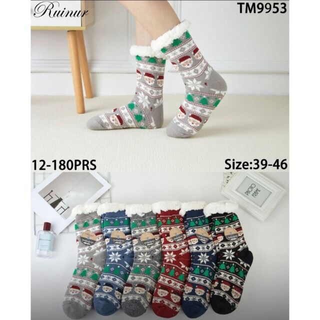 Damen Kuschel Thermo Winter Socken Mix Gr. 35-41 je 2,09 EUR