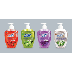 Alpinweiss Flüssigseife, Liquid Soap, Strawberry, Liliac, Apple, Lily of the valley:500ml 