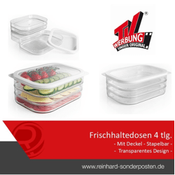 GOURMETmaxx Frischhaltedosen für Kühlschrank 