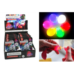 LED Ballonleuchten Farbwechsel 5er Set im Display