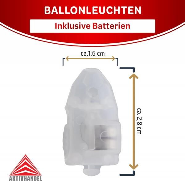 LED Ballonleuchten Farbwechsel 5er Set im Display