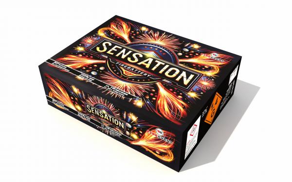 Sensation, 207-Schuss MEGA -Verbund Feuerwerk