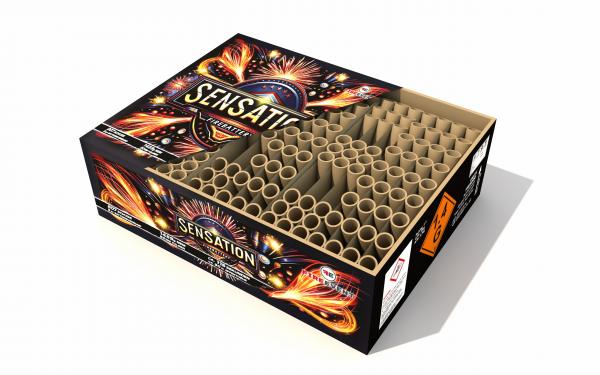 Sensation, 207-Schuss MEGA -Verbund Feuerwerk