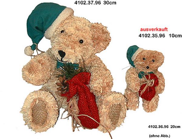 Strohbär groß, Deko für  Weihnachten Aktionsartikel 