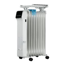 Elektrische Heizung 2000W | Elektrischer 3-Stufen Ölradiator - stromsparend und leise 