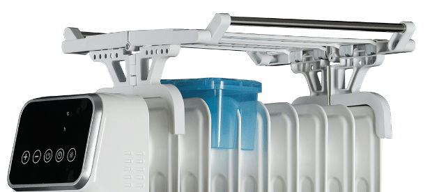 Elektrische Heizung 2000W | Elektrischer 3-Stufen Ölradiator - stromsparend und leise 