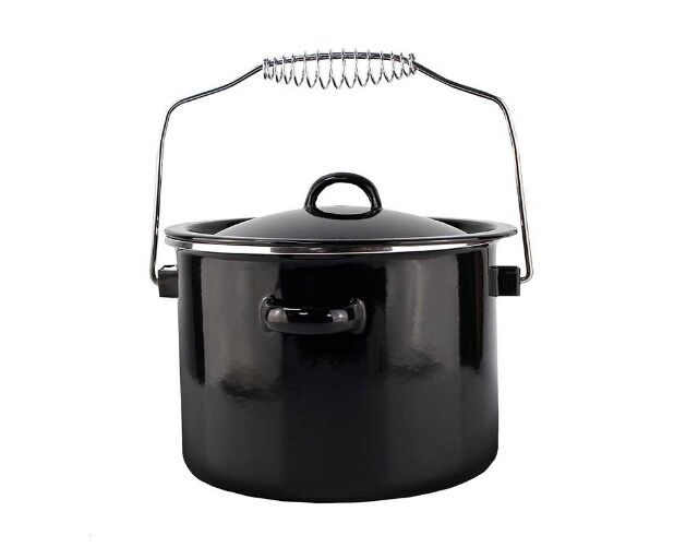 Camping pot with handle