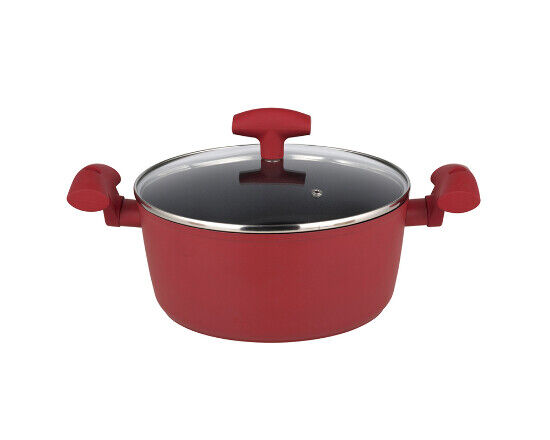 Fleischtopf mit Deckel 28cm Serie Nora Rot