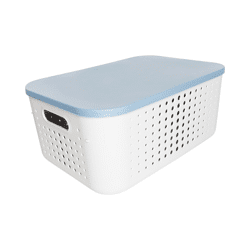Aufbewahrungsbox mit Deckel 13,4l Serie Alythia Blau