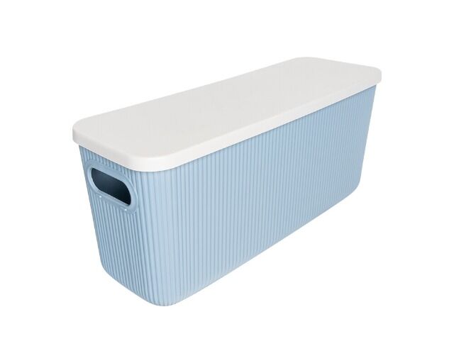 Aufbewahrungsbox mit Deckel 6,6l Serie Alythia Blau