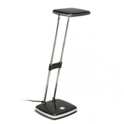 LED Schreibtischleuchte schwarz / Höhenverstellbar / Kopf schwenkbar