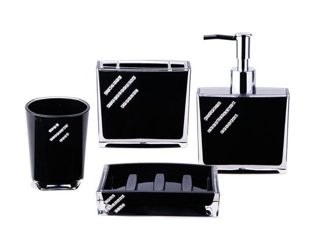 Badezimmerset 4-teilig 4 Farben