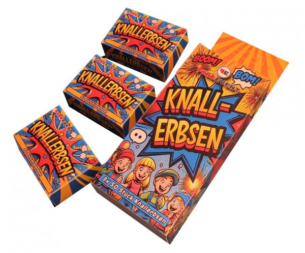 Knallteufel 3 x 50er Päckchen auf Pappblister Silvester