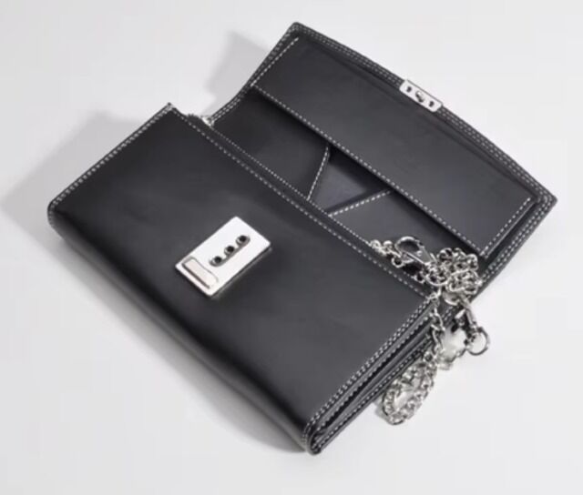 Kellnerbörse Kellnergeldbörse Kellner Geldbörse Börse Set Halfter Kette Neu