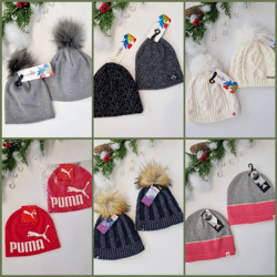 Mix of children's winter hats