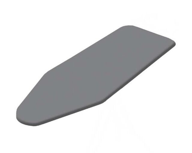 Bügelbrettbezug 34 x 114 cm silber
