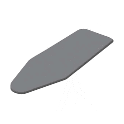 Bügelbrettbezug 34 x 114 cm silber