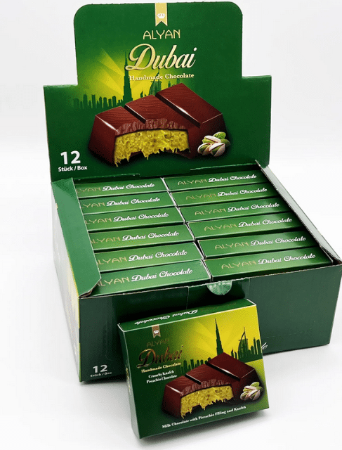 DUBAI SCHOKOLADE 100 Gramm oder 200 Gramm Pistazie