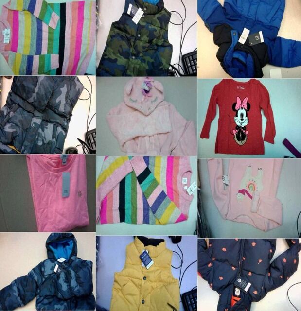 Kinderbekleidung von Baby GAP / Kinder GAP – Herbst-Winter, Größen 0–176 cm, 4,50 € pro Einheit, Gesamtposten 3.120 Stück