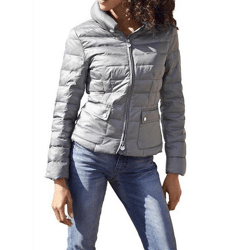 Daunenjacke, mittelgrau