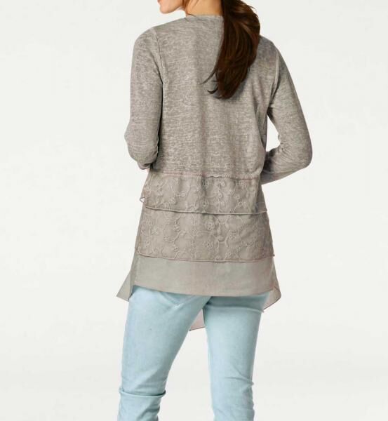 Designer-Shirt-2-Teiler, stein