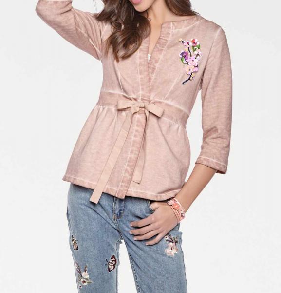 Designer-Sweatjacke, rosé