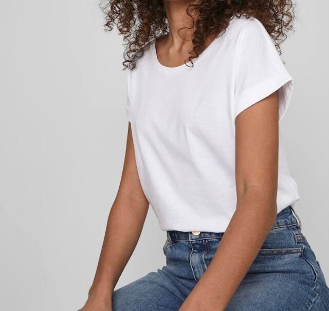 Damen-T-Shirts mit 3/4-Ärmeln, Kategorie A, Frühling/Sommer, 2 T-Shirts pro Packung, Größen 38–56, ab 2,30 €