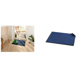 Schmutzfangmatte, Fußmatte, Fußabtretter, Haustürmatte (60x80 cm, blau)